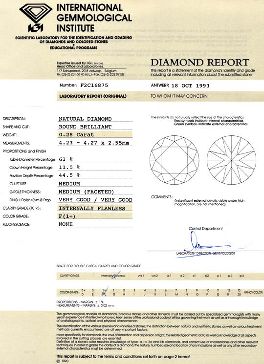 Foto 9 - Brillant 0,28ct Lupenreiner Diamant IGI Top Wesselton F, D6031