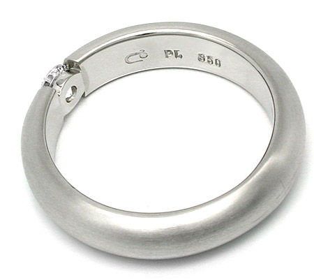 Foto 2 - Neu! Platin Brillant-Spann Ring massiv, S8630
